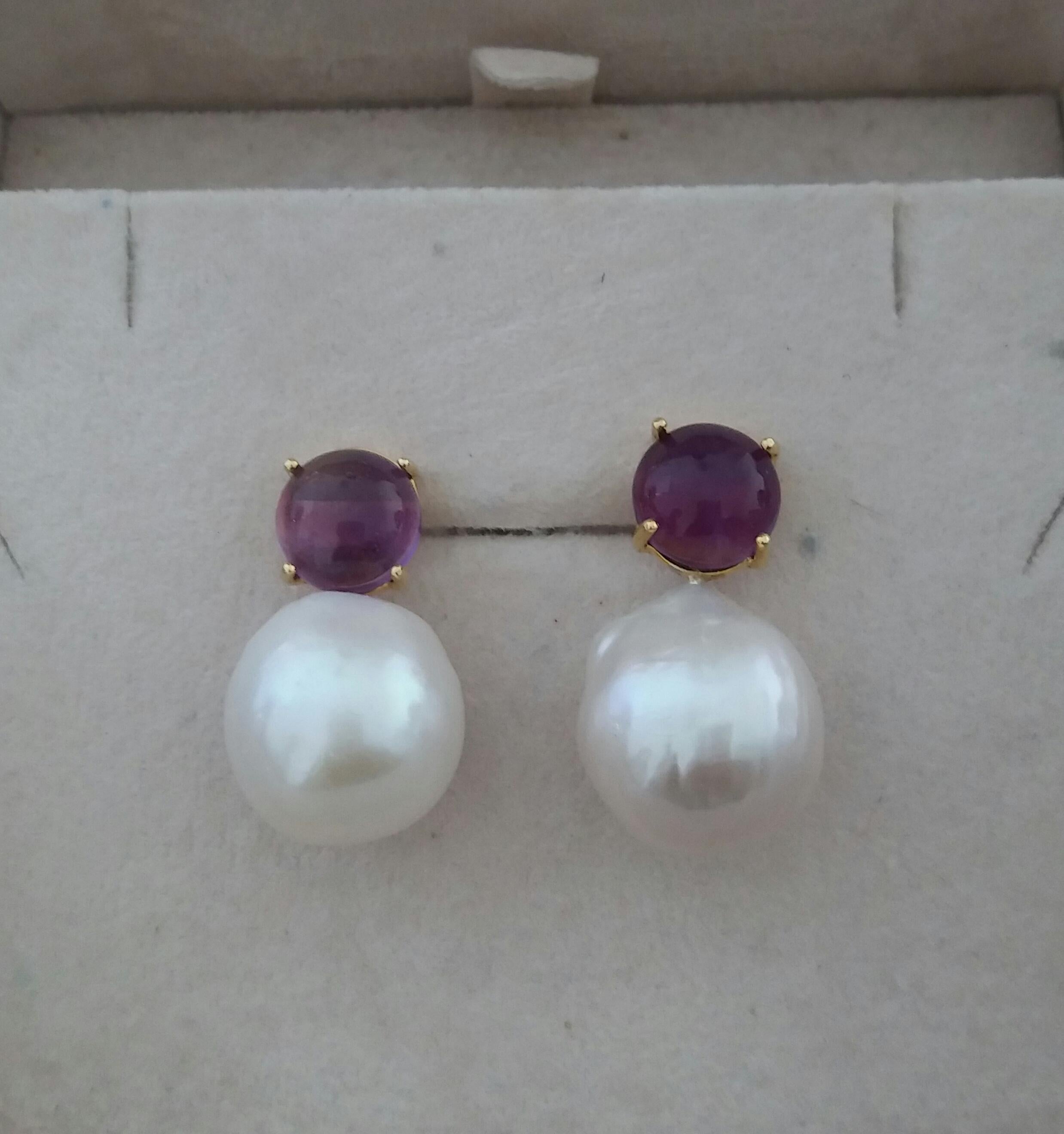 baroque pearls earrings