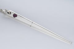 Big Spike Necklace (0.5 CT, Single Ruby Slice, PA+RUB)