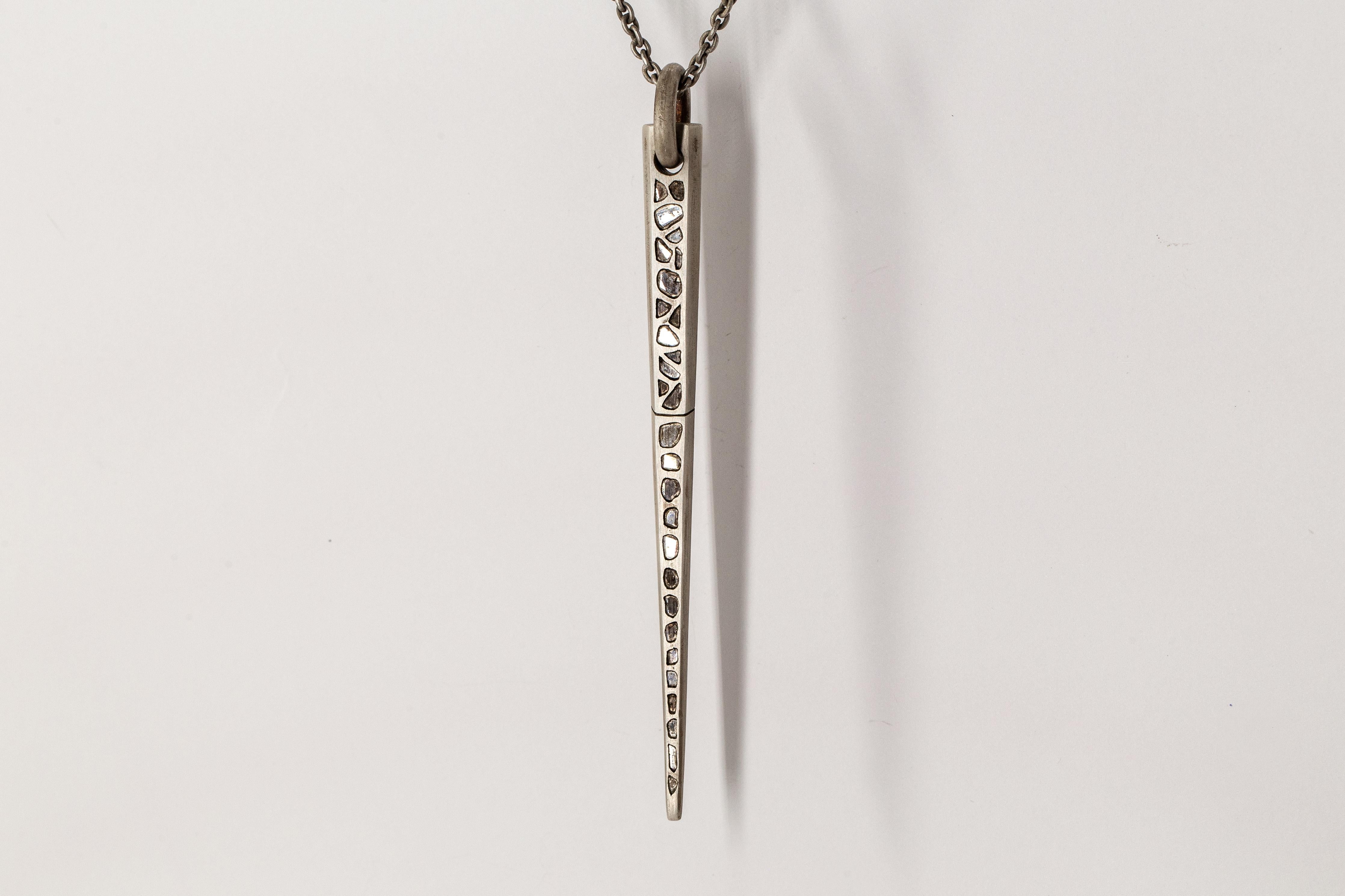Big Spike Necklace (Mega Pavé, DA+DIA) In New Condition For Sale In PARIS, FR