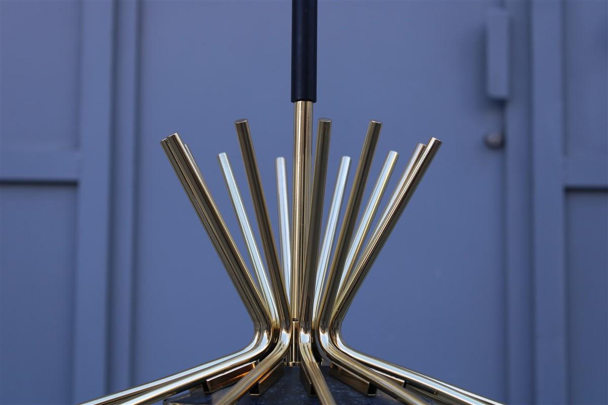 Mid-20th Century Big Sputnike Oscar Torlasco Brass Gold Italian Midcentury Design Lumi Milano