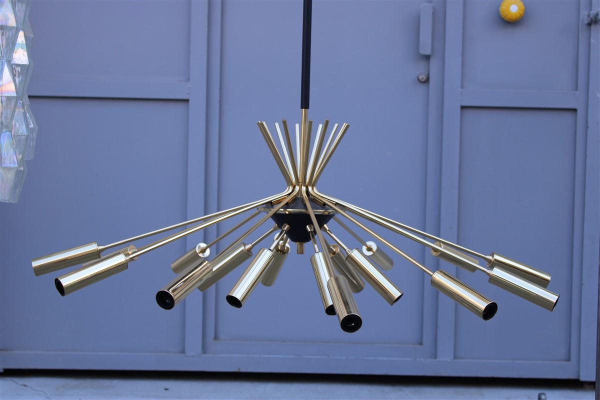 Big Sputnike Oscar Torlasco Brass Gold Italian Midcentury Design Lumi Milano 3