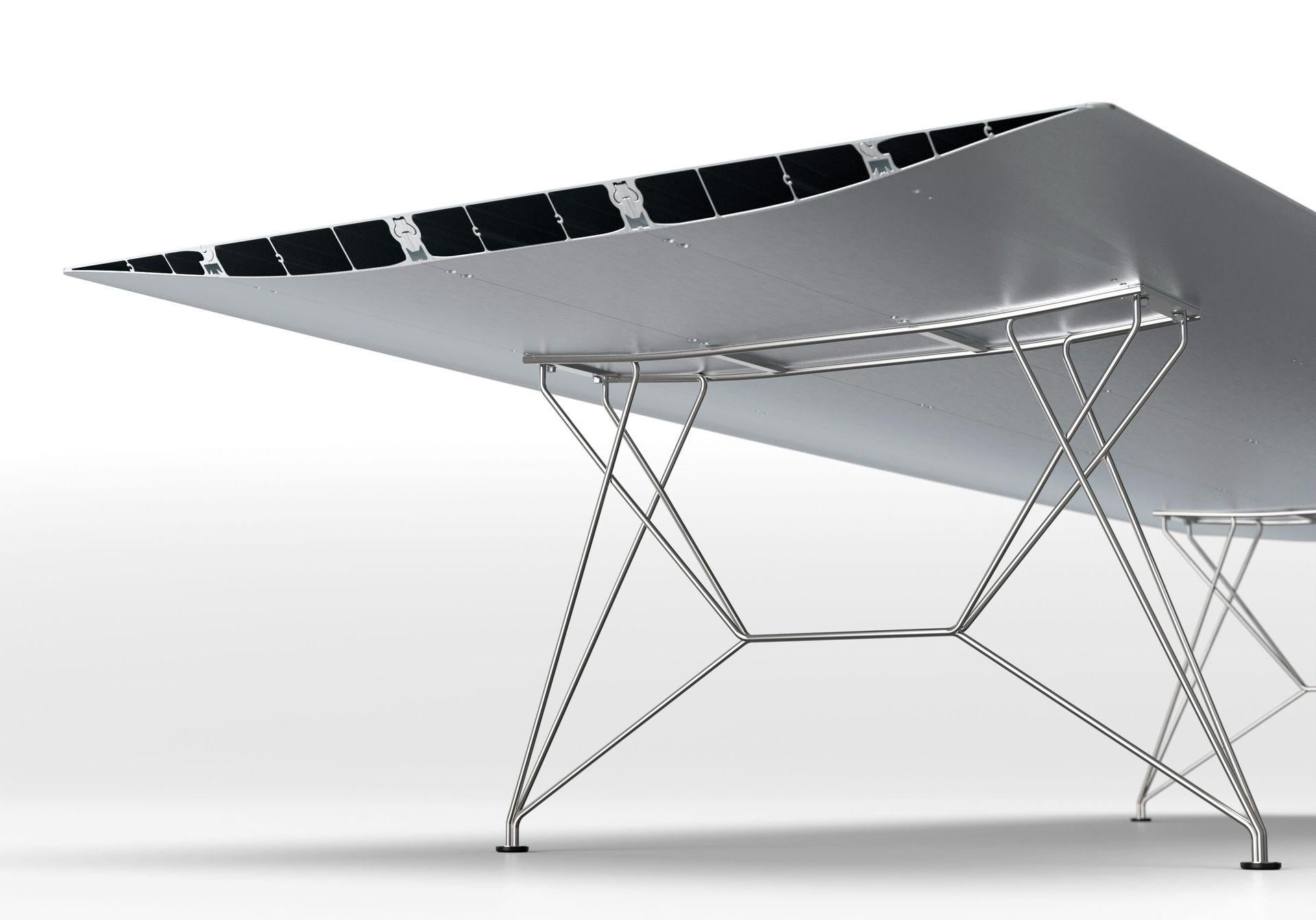 Modern Big Stainless Steel Table B by Konstantin Grcic