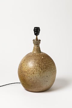 Big Stoneware Lamp by Alain Magne, to La Borne, circa 1970