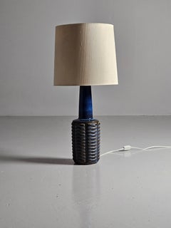 Big stoneware table lamp by Einar Johansen for Søholm Stentøj, Denmark, 1960s