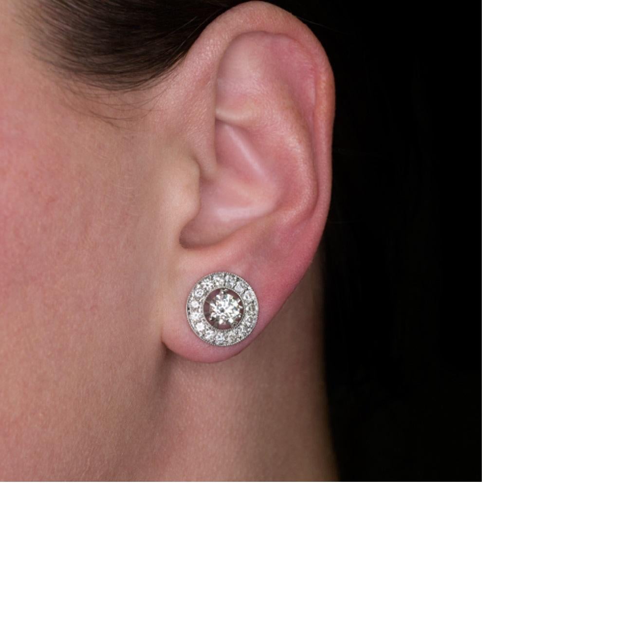 big diamond stud earrings