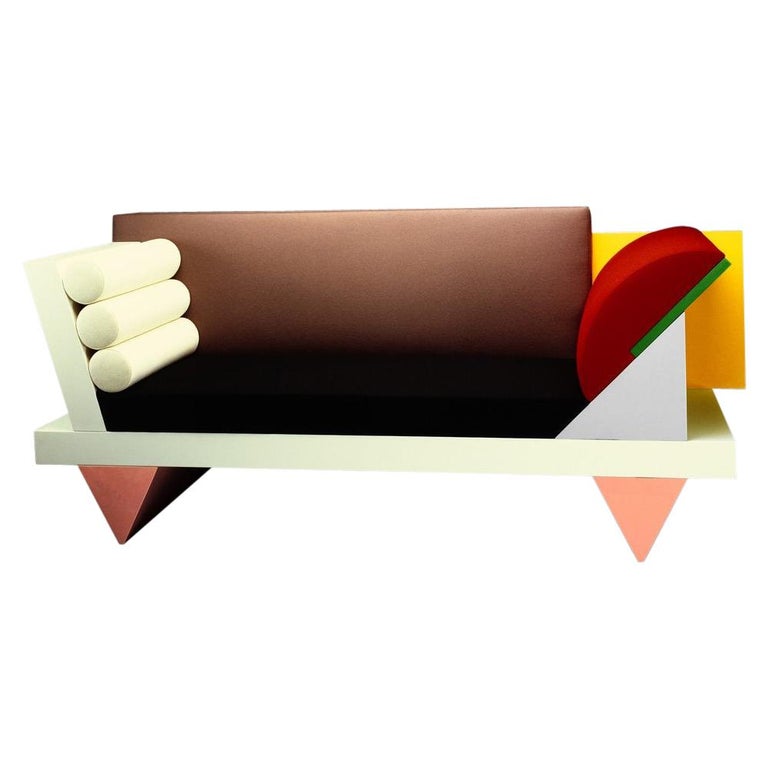 Big Sur Wooden Couch, by Peter Shire for Memphis Milano Collection For Sale
