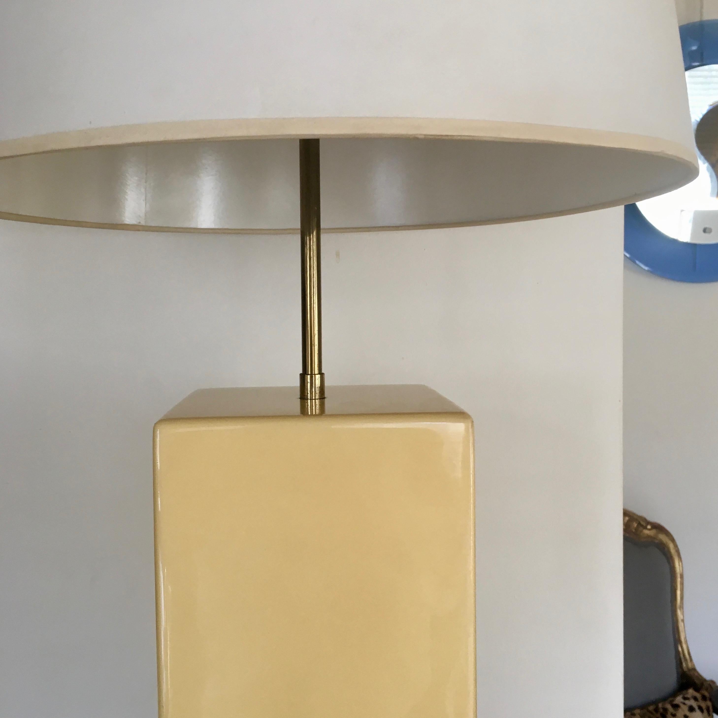 bronson cream painted table lamp
