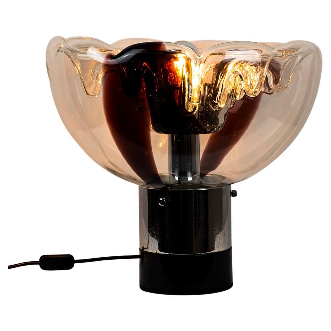 Grande lampe de table de Toni Zuccheri pour la société italienne VeArt 1970 en vente
