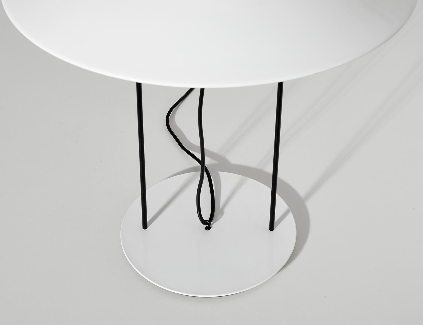 Late 20th Century Big Table Lamp in Lacquered Metal Attributed to Enrico Tronconi For Sale
