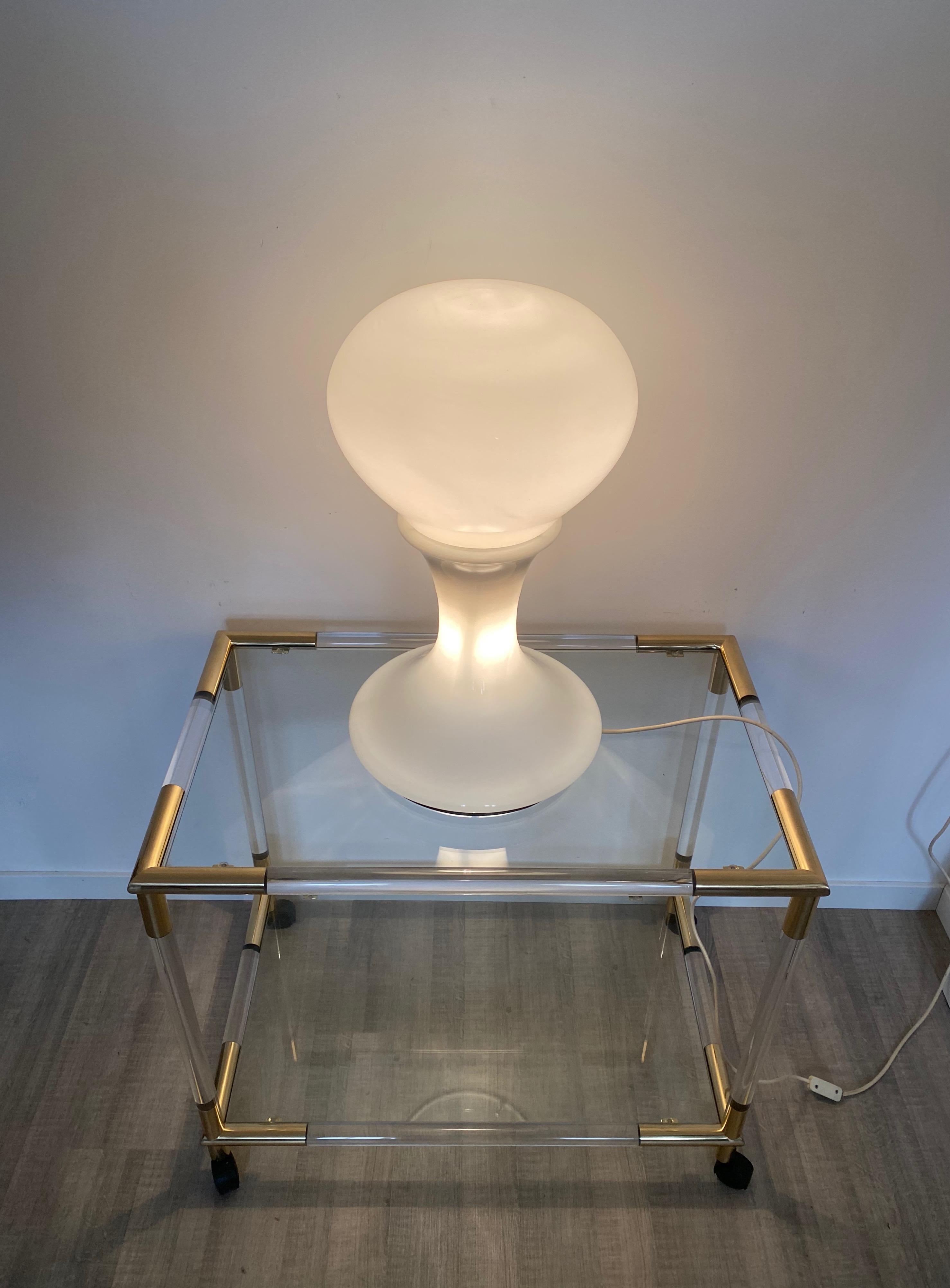 Mid-Century Modern Big Table Lamp Murano Italy 1970s Mazzega, Design Carlo Nason For Sale