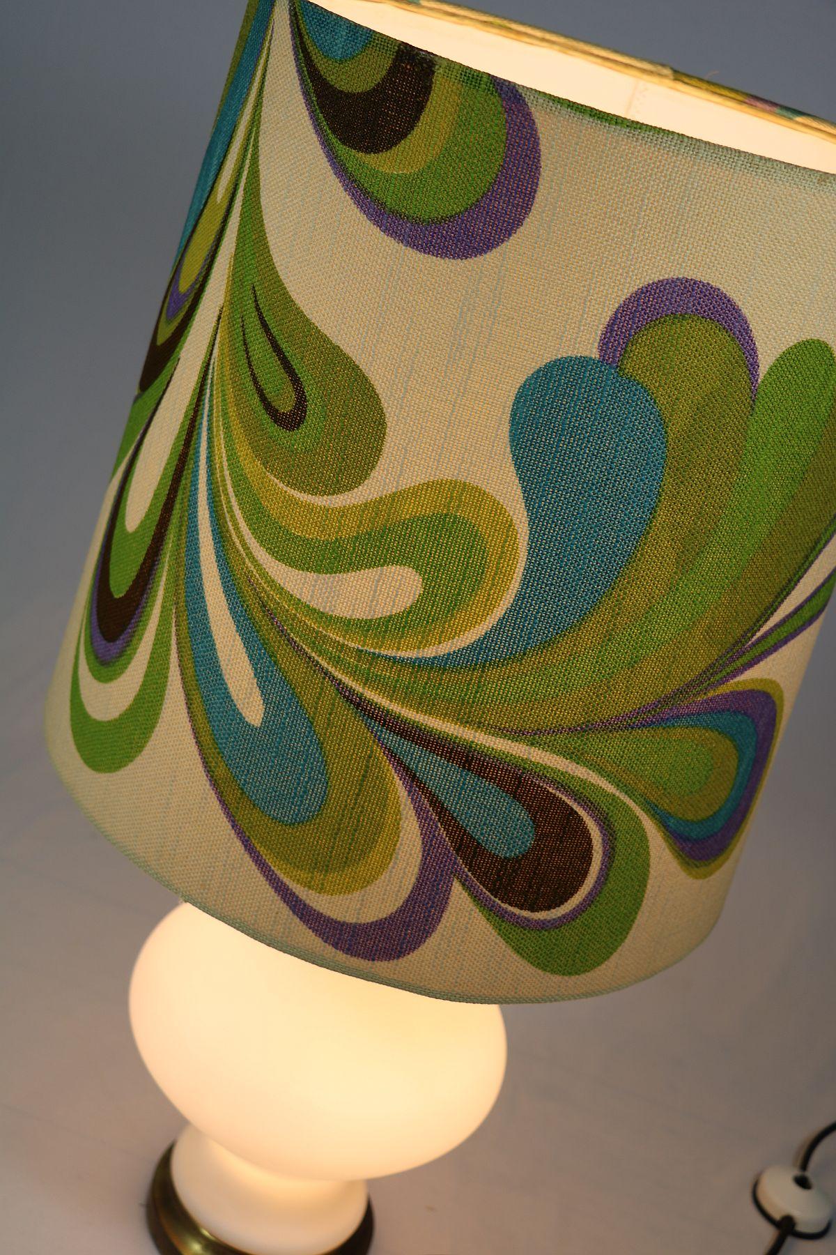 Big Table Lamp, Pop Art, Illuminated Base, Original Midcentury, 1960s 1970s In Good Condition In Berlin, BE