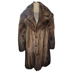 Big Tall Men's Fisher sable fur coat jacket size 2 XL