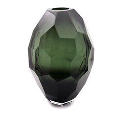 Barrel Vase by Alessandro Mandruzzato, Hand-Blown Murano Glass