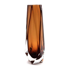 Murano Glass "Goccia" Vase by Mandruzzato, Mid-Century Modern, 40 cm Tall