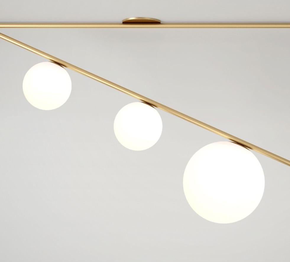 Post-Modern Big Triangle Ceiling Light II by Atelier Areti For Sale