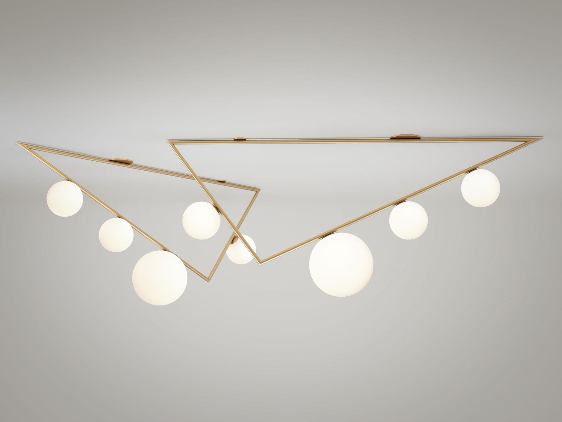 Big Triangle Ceiling Light II by Atelier Areti In New Condition For Sale In Geneve, CH