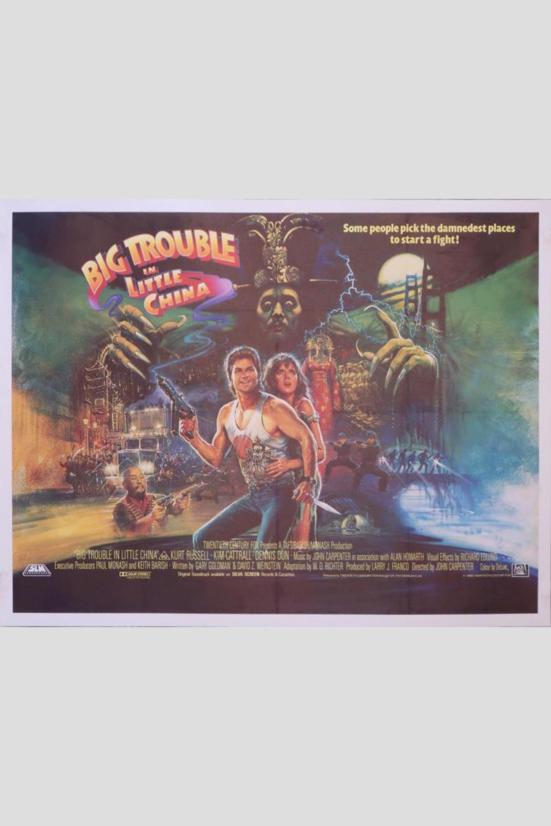 big trouble in little china original movie poster