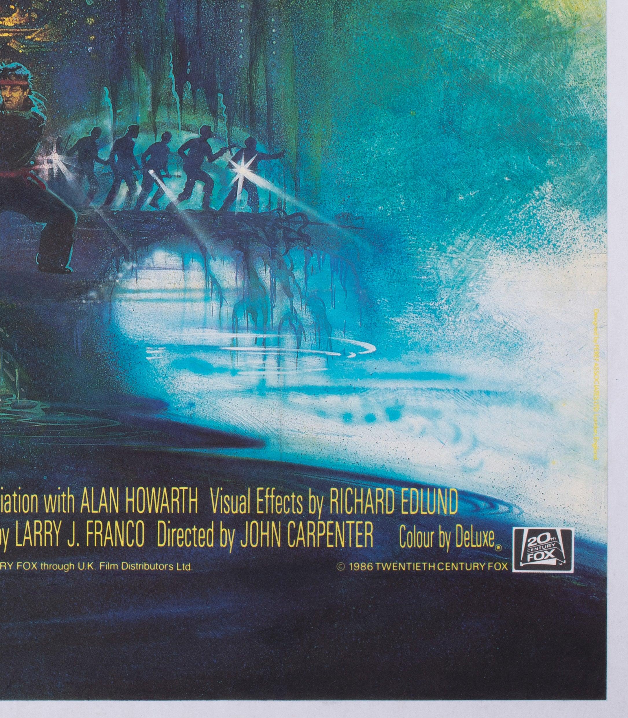 Big Trouble In Little China 1986 UK Quad Film Poster, Brian Bysouth For Sale 2