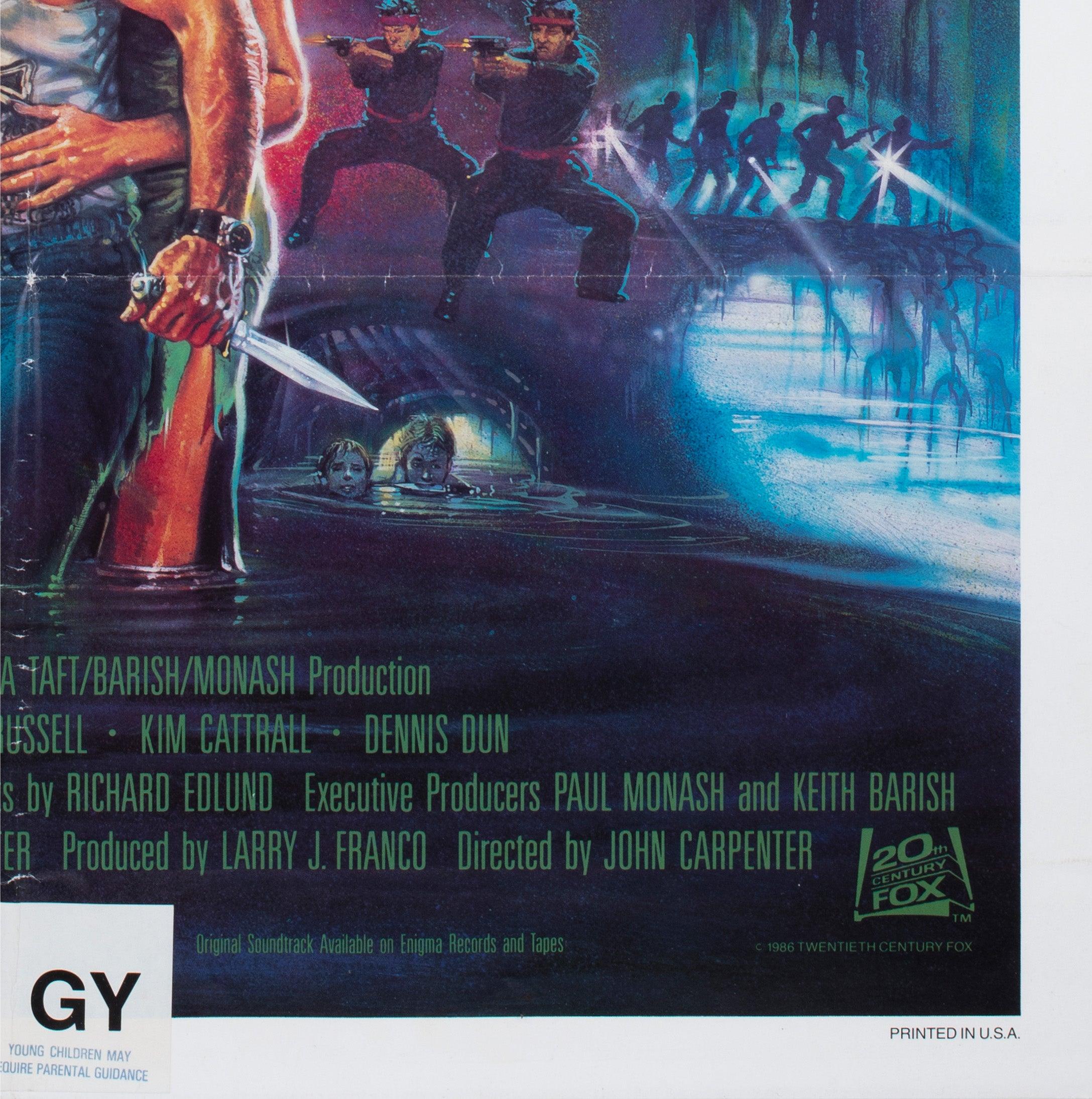 Big Trouble in Little China 1986 US International 1 Sheet Film Poster, Bysouth For Sale 2
