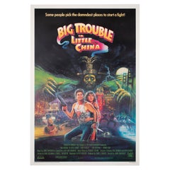 Big Trouble in Little China 1986 US International 1 Sheet Film Poster, Bysouth