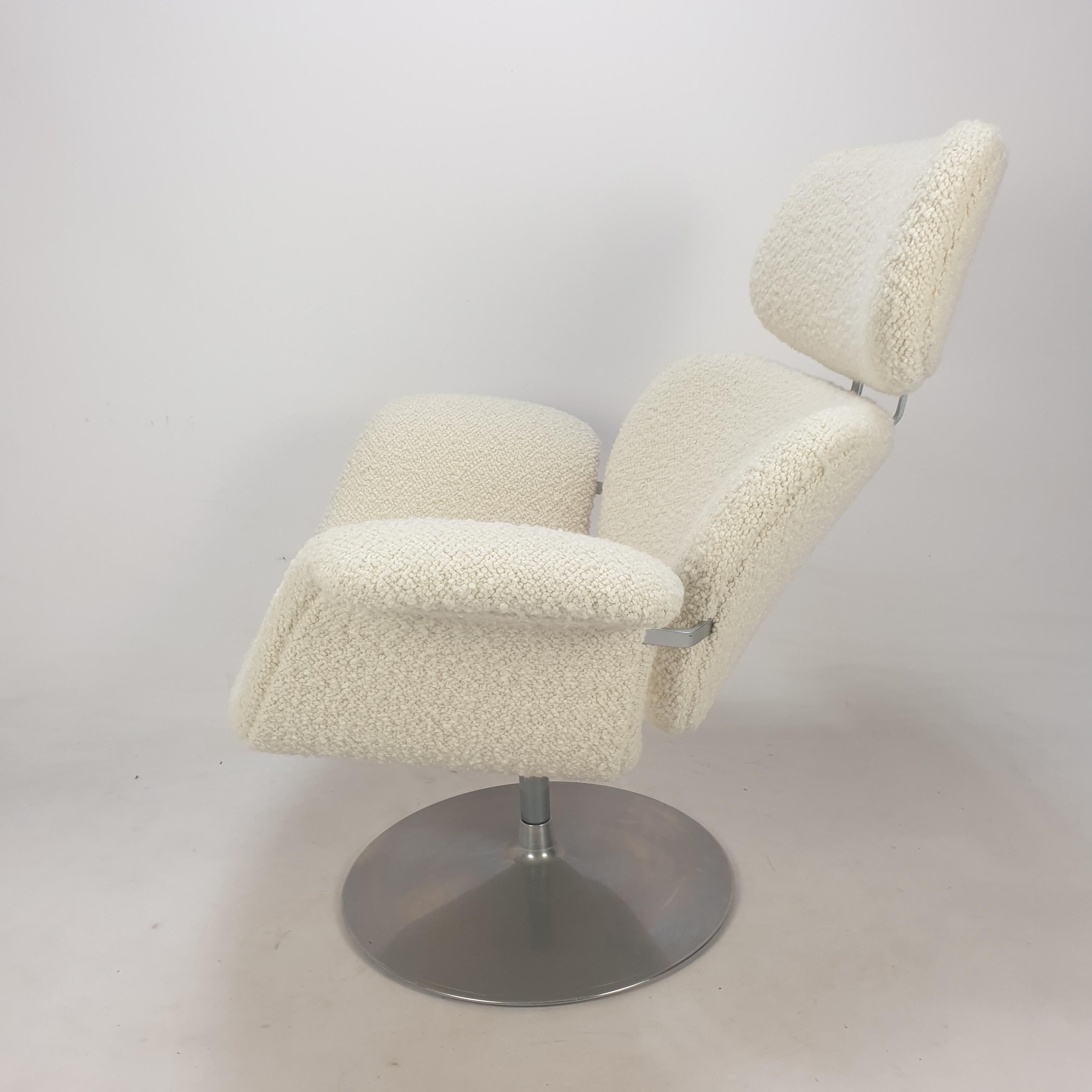 Big Tulip Chair and Ottoman by Pierre Paulin for Artifort, 1980s In Excellent Condition For Sale In Oud Beijerland, NL