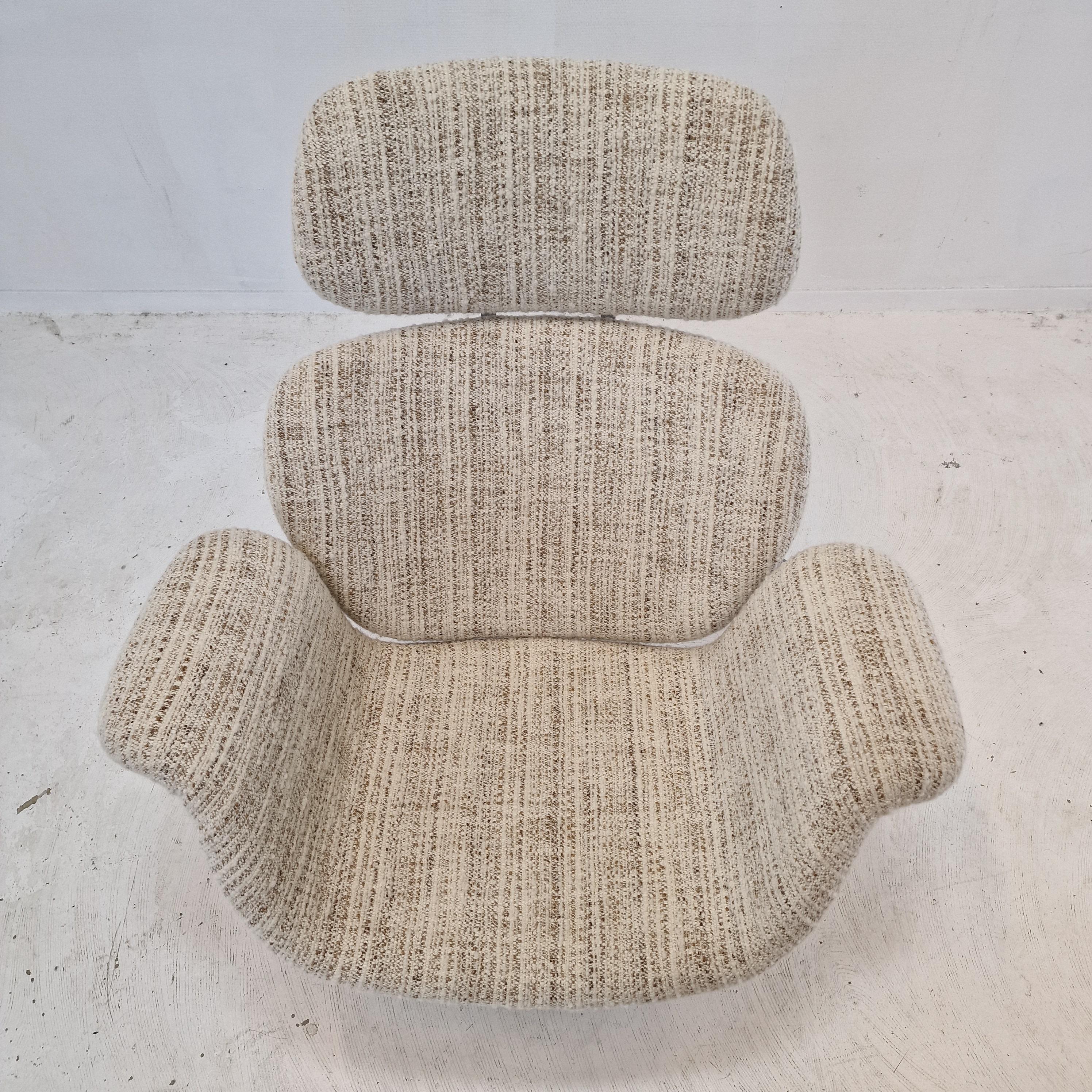 Big Tulip Chair and Ottoman by Pierre Paulin for Artifort, 1980s For Sale 1