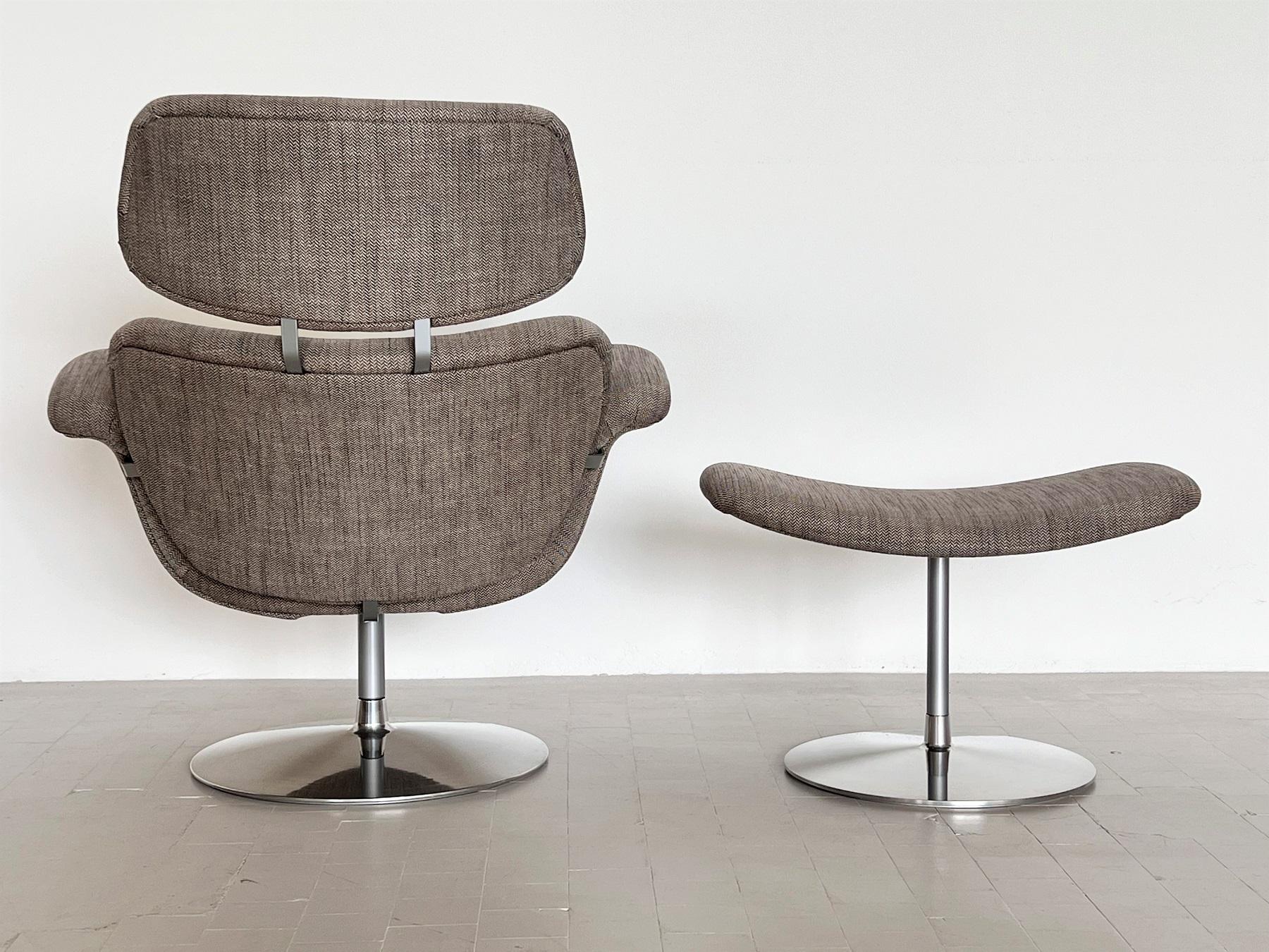 Big Tulip Chair and Ottoman Original Version by Pierre Paulin for Artifort, 1980 1