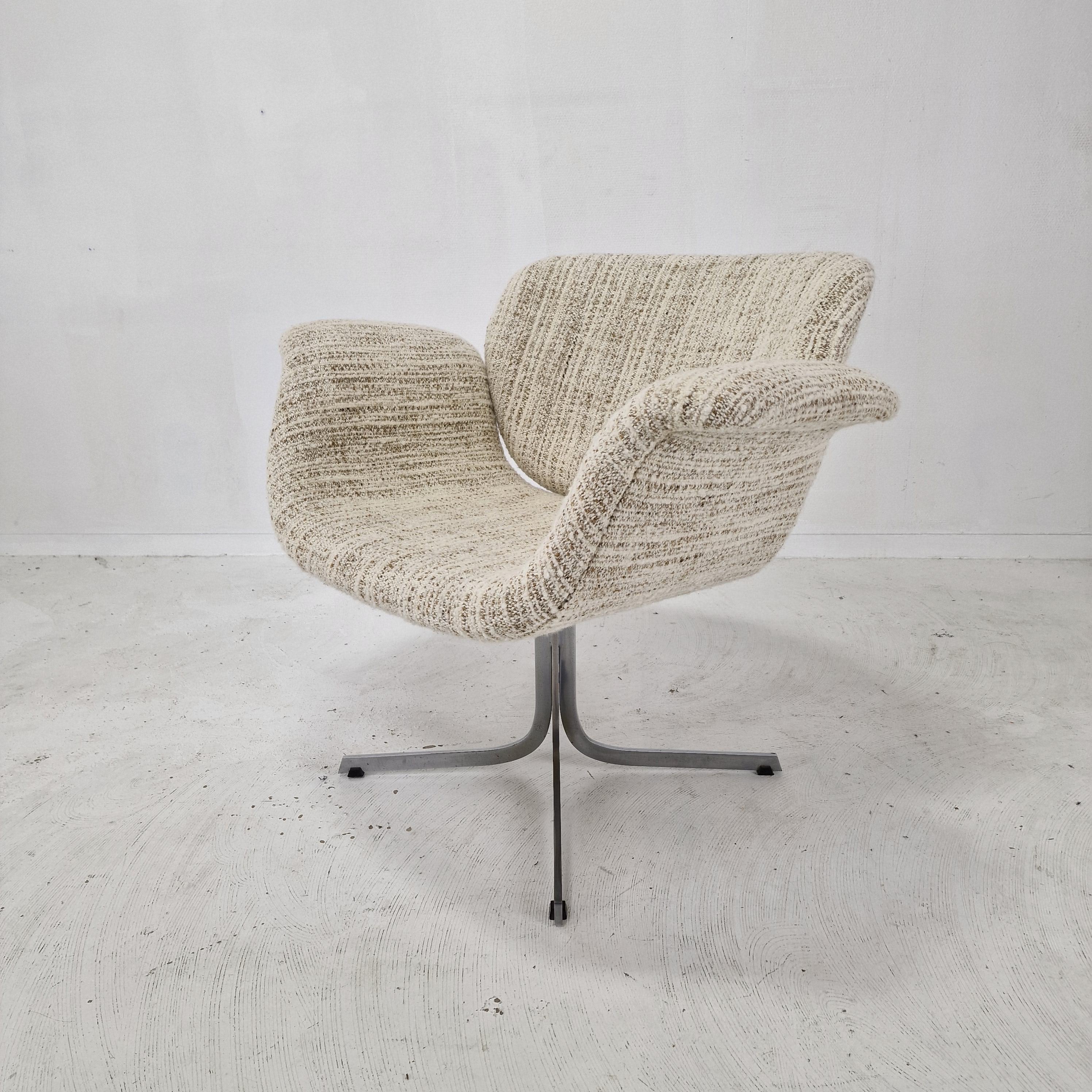 Woven Big Tulip Chair Set by Pierre Paulin for Artifort, 1960s For Sale