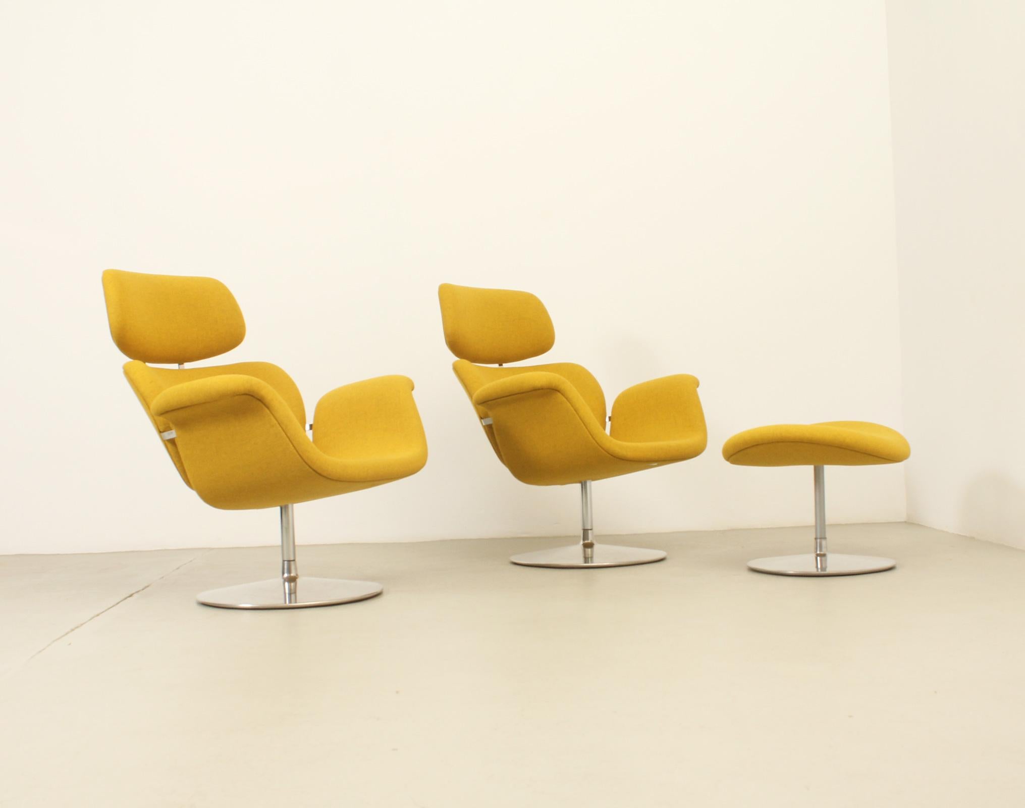 Mid-Century moderno Sedie e ottomane Big Tulips di Pierre Paulin per Artifort in vendita