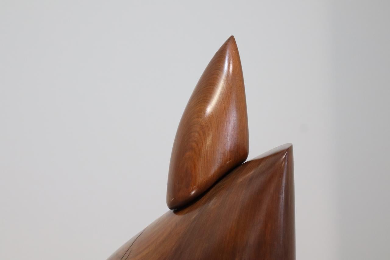 Grande sculpture abstraite en bois : série Amazonia d'Elvio Becheroni en vente 3