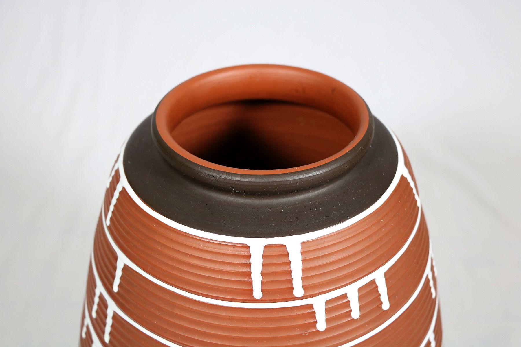 Big Vase by Ilkra Germany, pottery, model Palermo In Good Condition For Sale In Berlin, BE