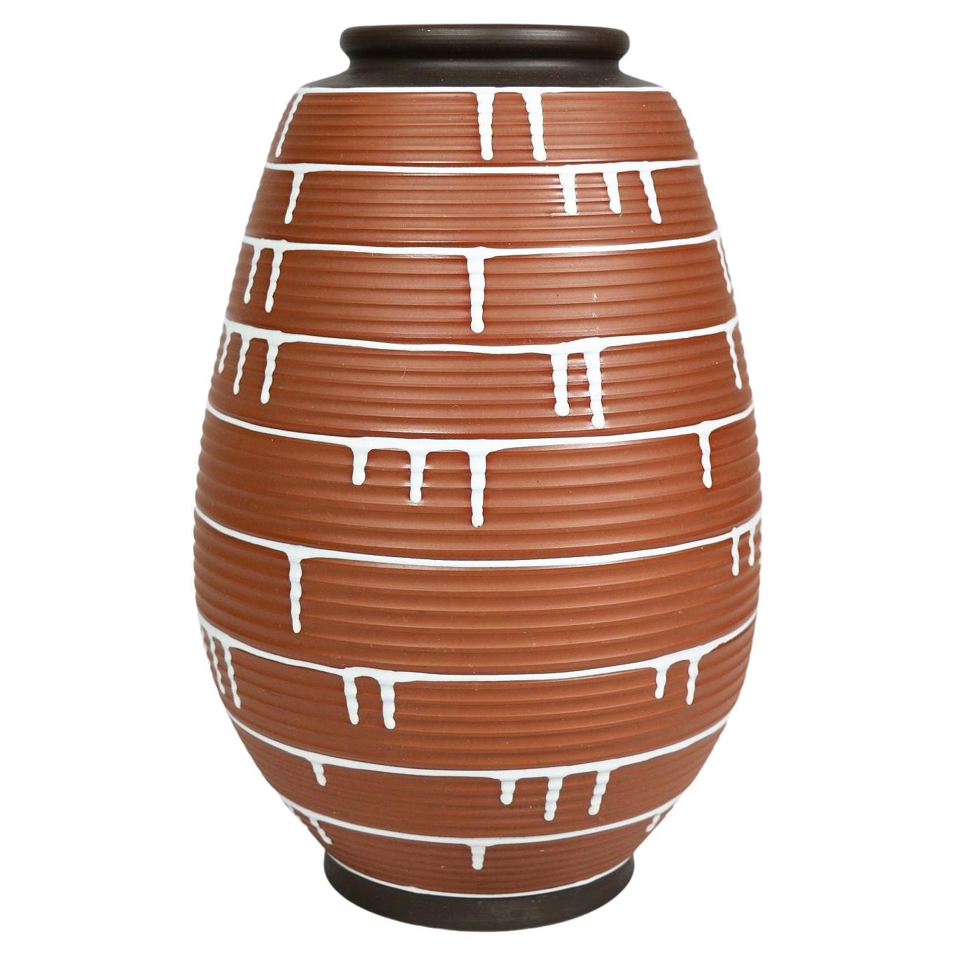Big Vase by Ilkra Germany, pottery, model Palermo For Sale