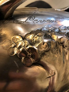 Big Vase , German, 1900 in Silver, Art Nouveau