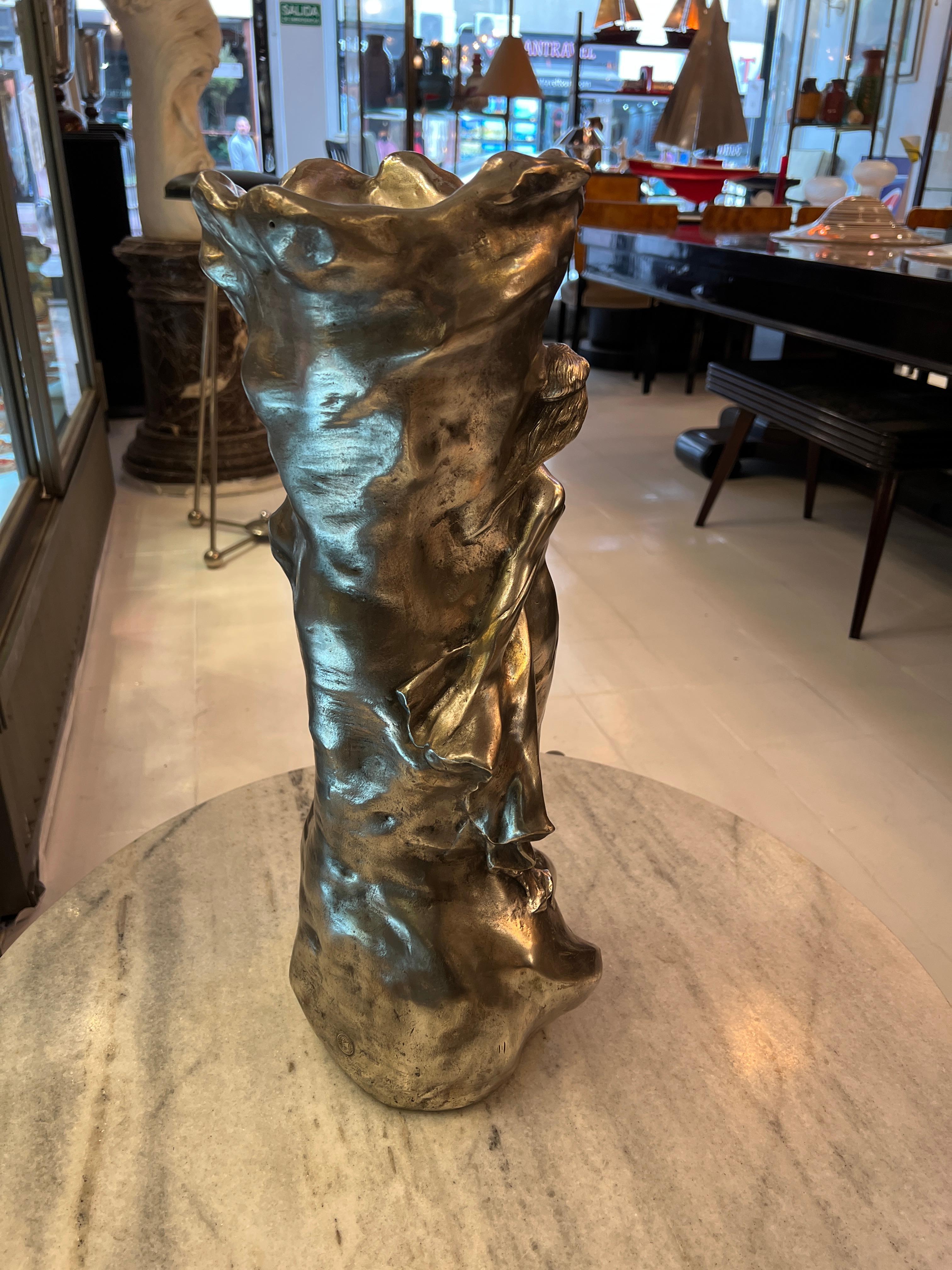 Big Vase, Sign: Fabrication Francaise, Made in France, Paris, 1900, A. Barsotti For Sale 1