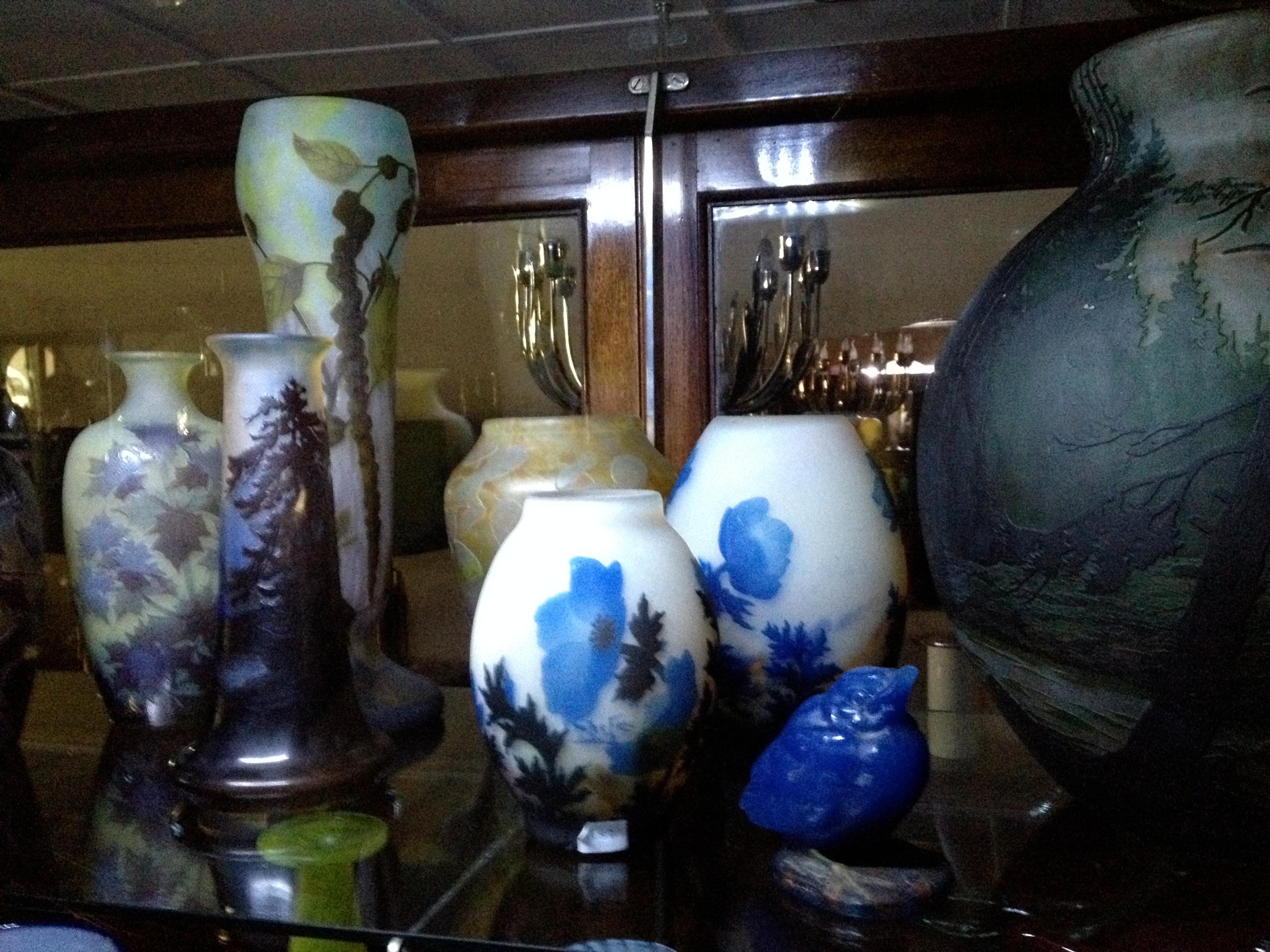 Big Vase, Sign: Muller Freres Luneville, Style: Jugendstil, Art Nouveau, liberty For Sale 6
