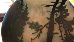 Big Vase, Sign: Muller Freres Luneville, Style: Jugendstil, Art Nouveau, liberty