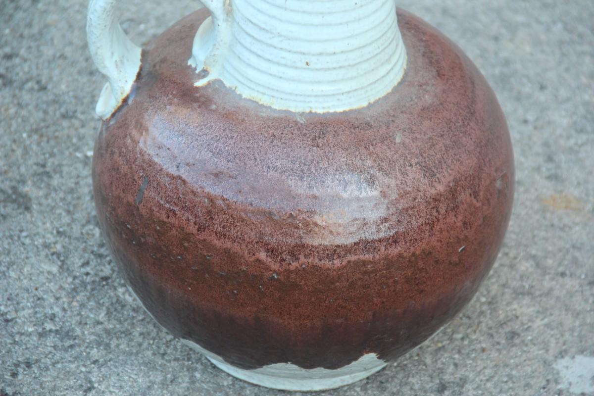 Italiano Grande vaso Venturina Stones Mid-Century Modern Design Ceramica Bitossi, 1960 in vendita