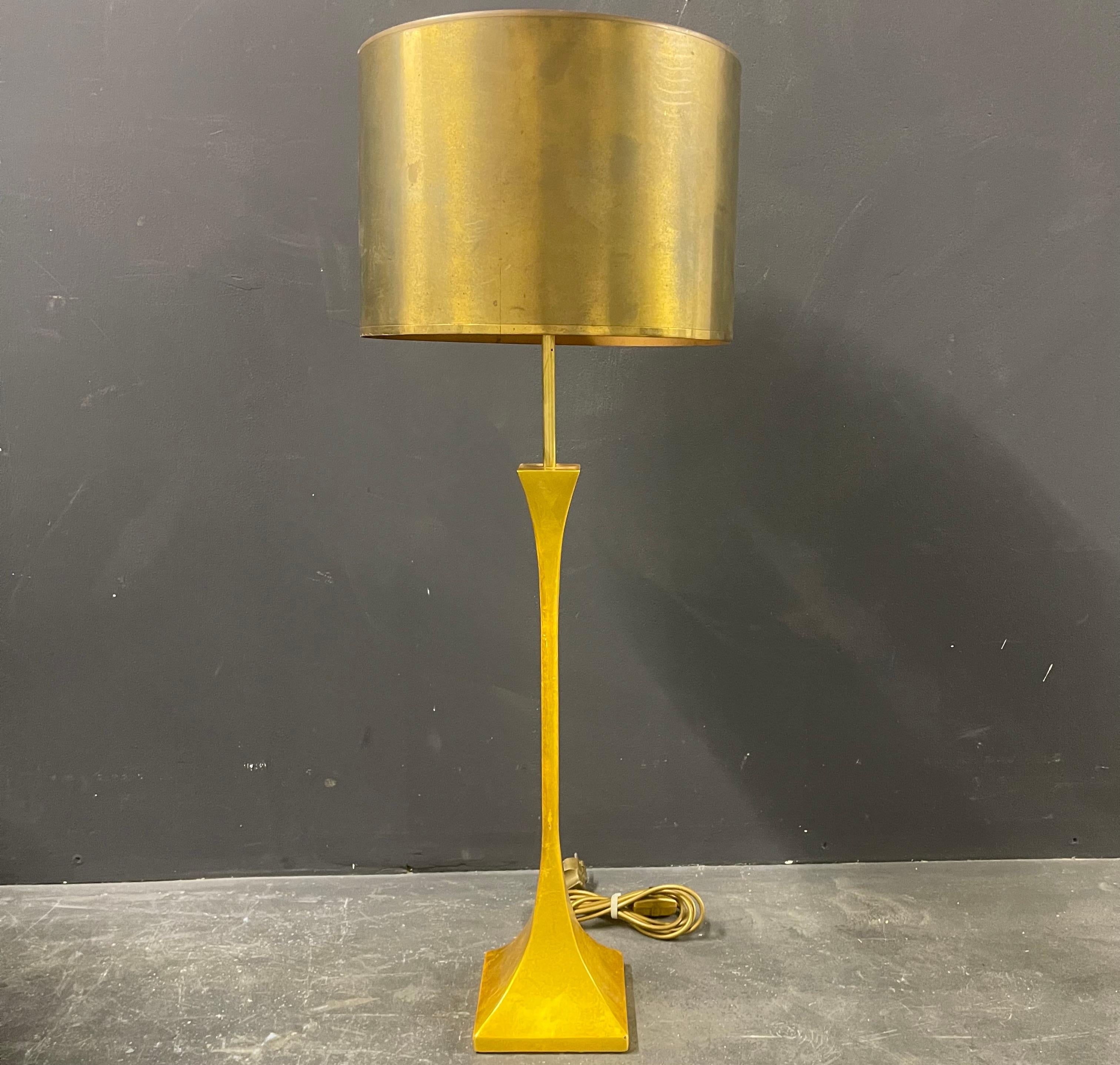 Late 20th Century Big Vereinigte Werkstätten Gilded Table Lamp Base / 4 Availiable For Sale