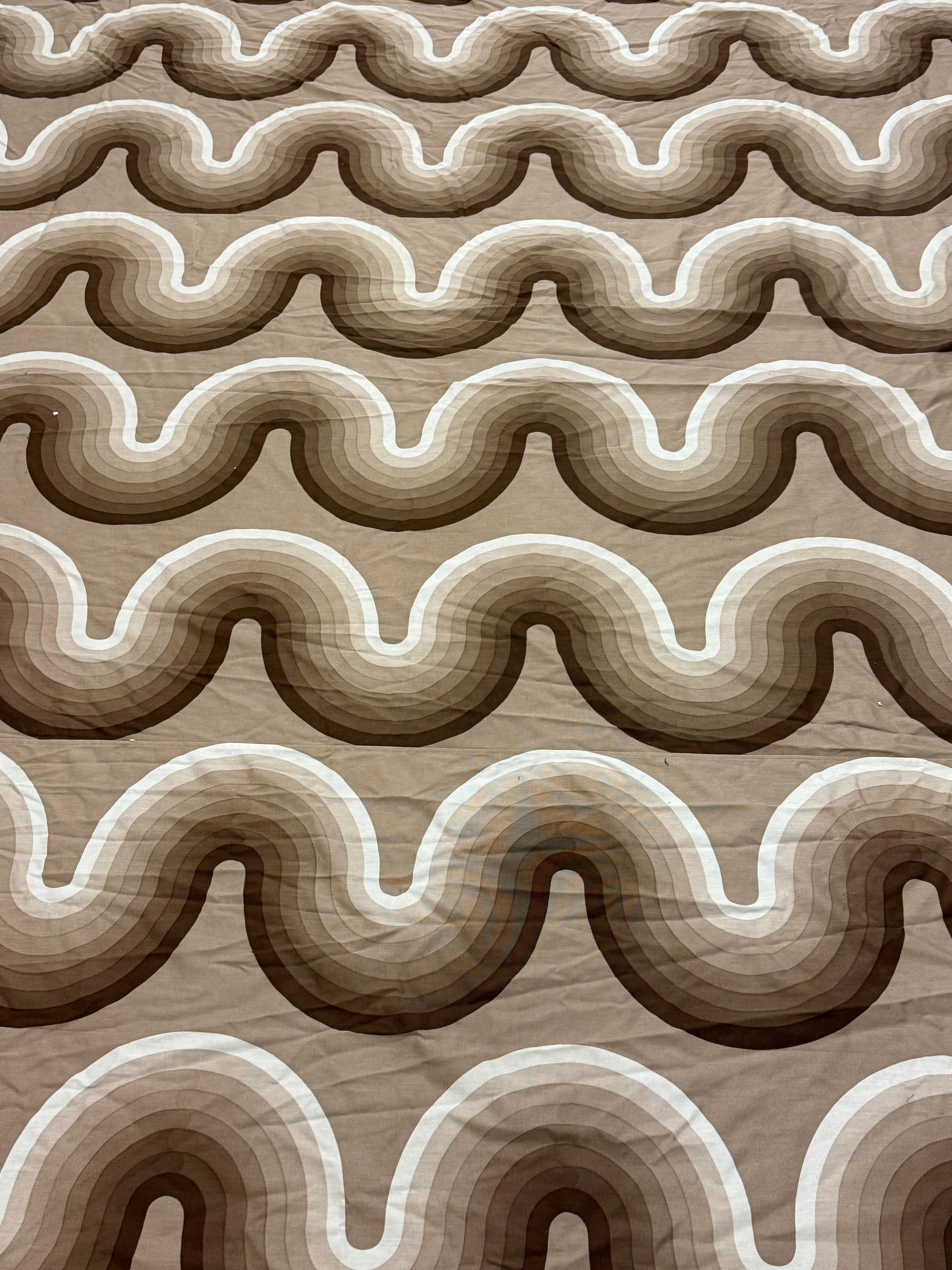 Coton big verner panton curve curtain by mira-x en vente