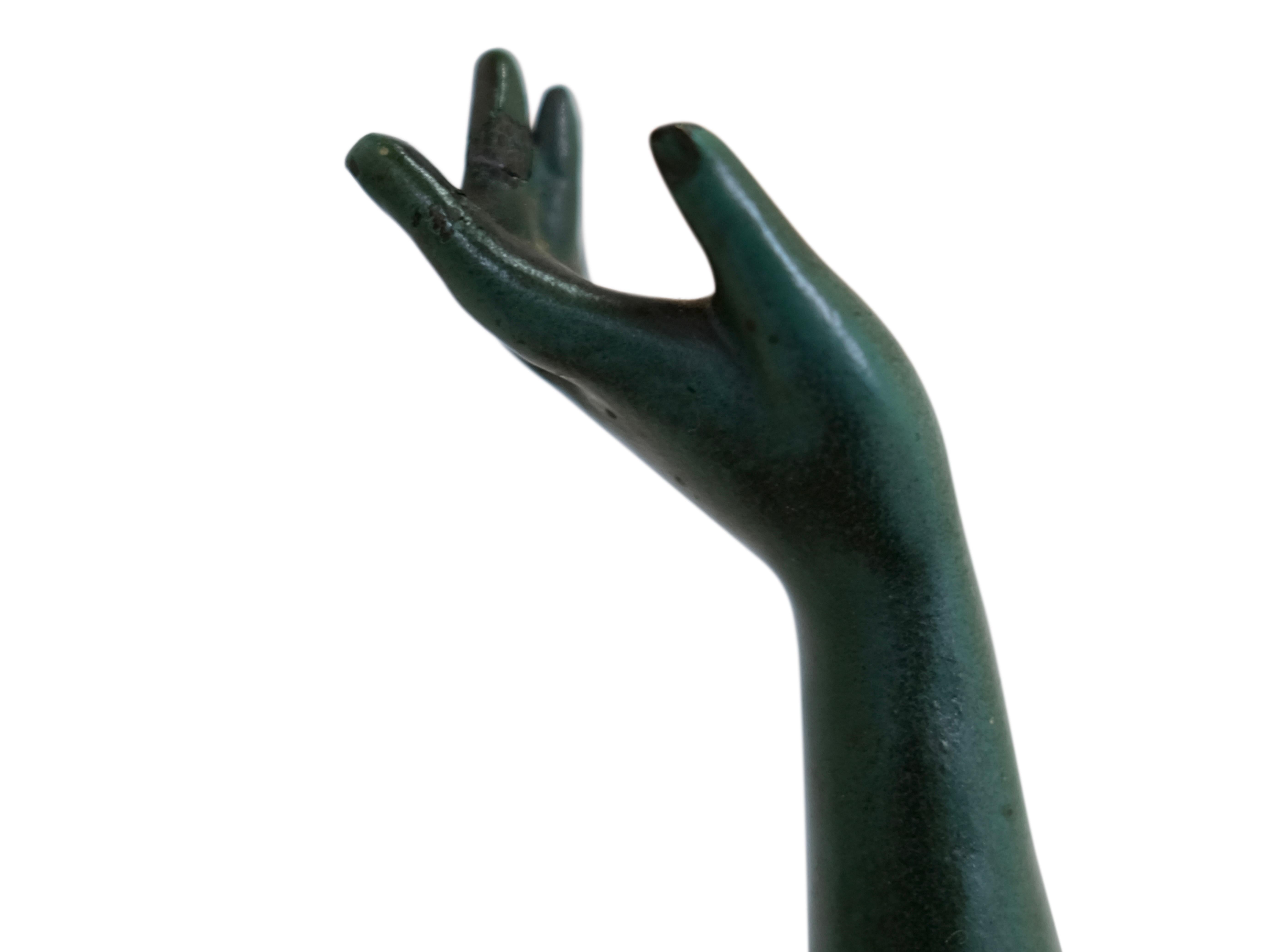 Grande sculpture Art Déco Olympia vintage de Pierre Le Faguays pour Max Le Verrier en vente 4