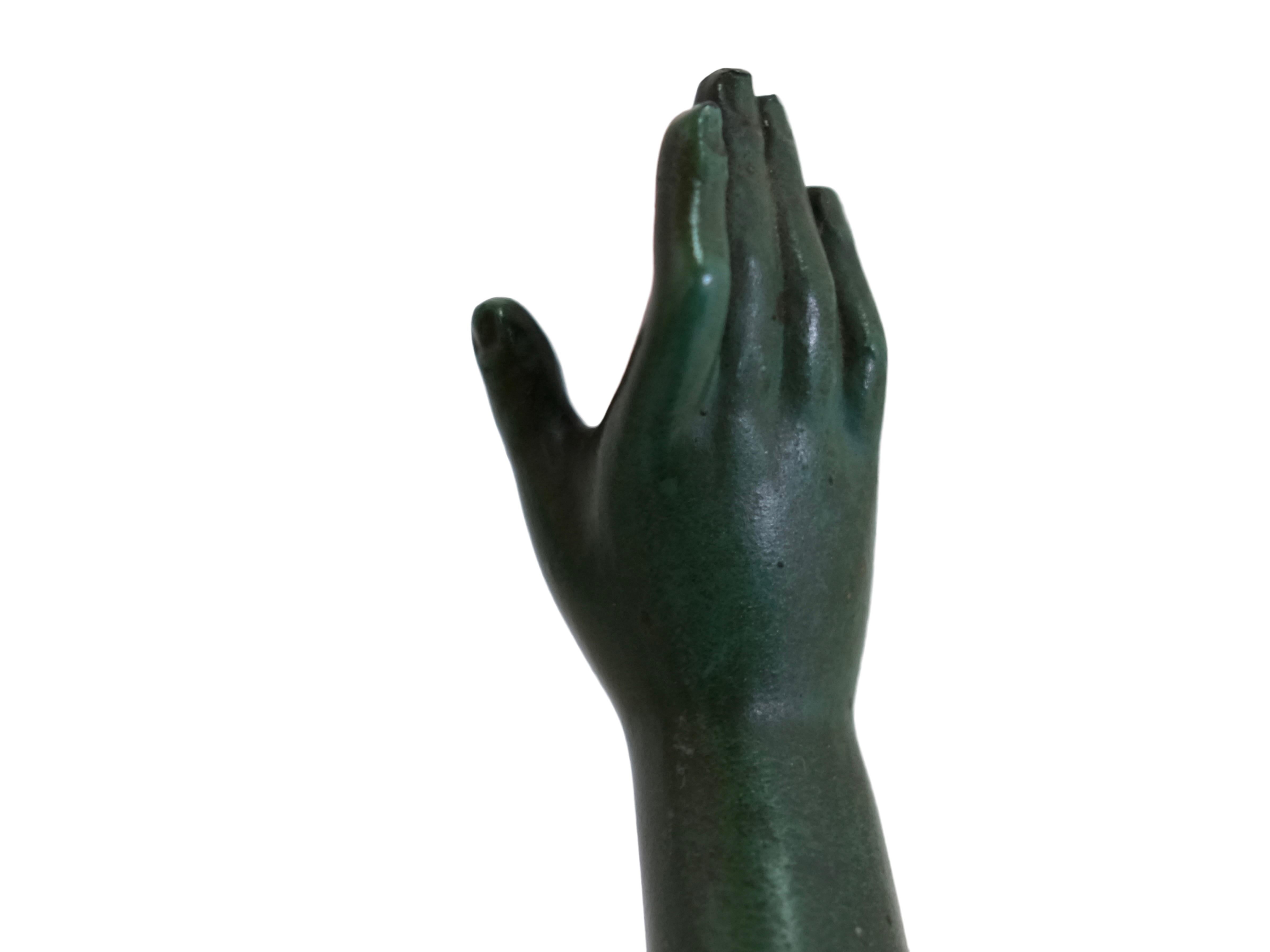 Grande sculpture Art Déco Olympia vintage de Pierre Le Faguays pour Max Le Verrier en vente 5