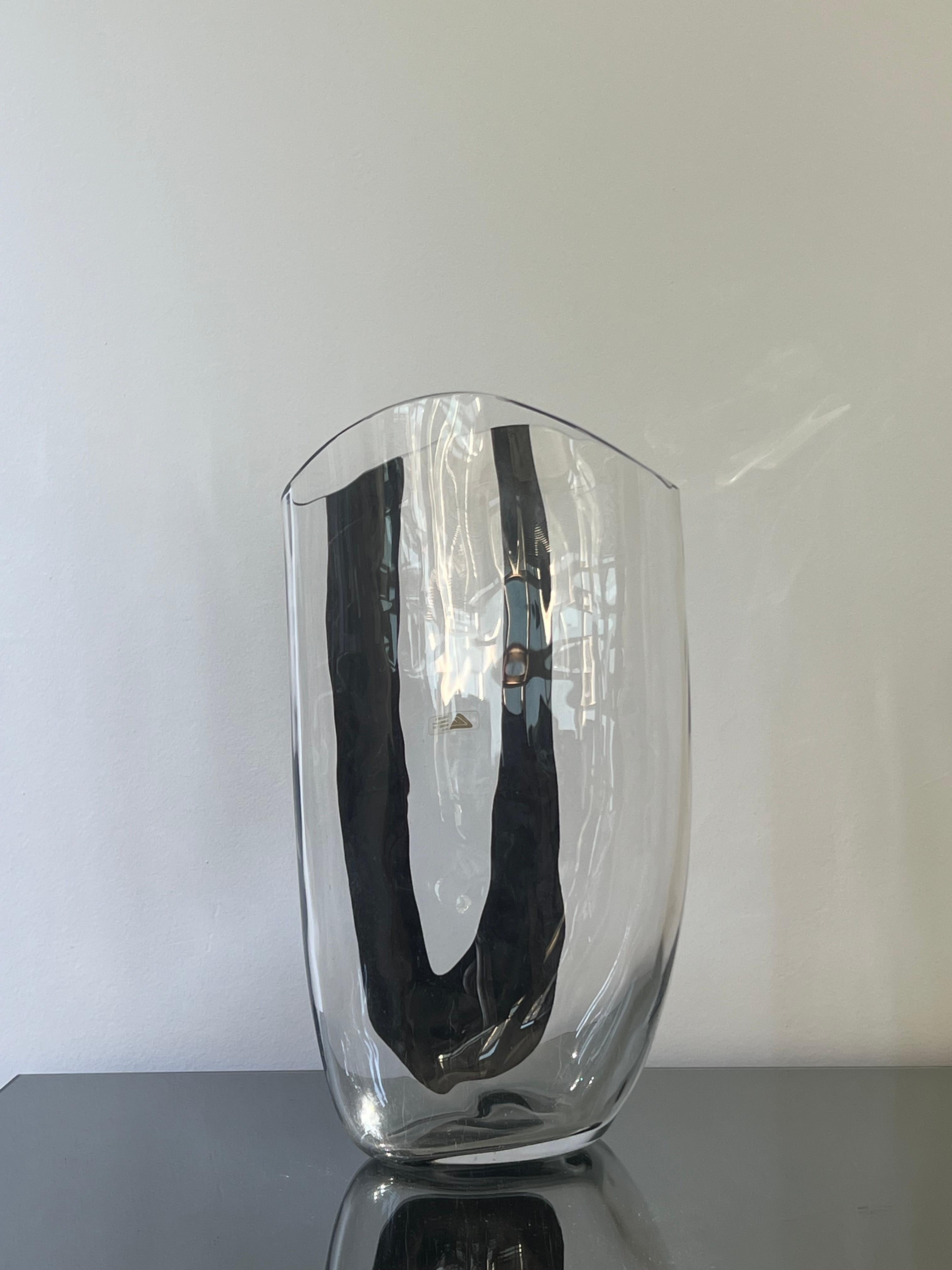 Enorme vaso di Murano di Antonio da Ros con etichette originali, condizioni perfette. 1970's In condizioni buone in vendita a Milano, IT