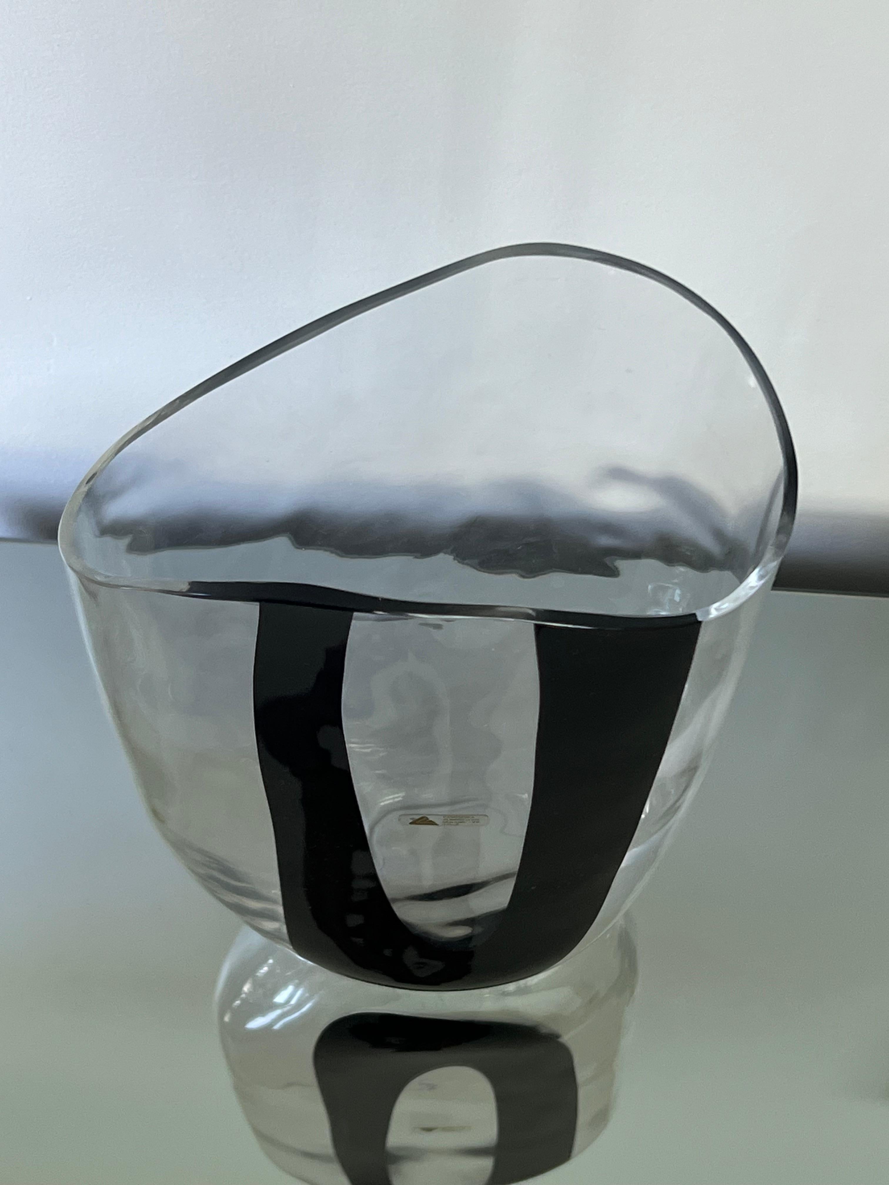 Enorme vaso di Murano di Antonio da Ros con etichette originali, condizioni perfette. 1970's in vendita 2