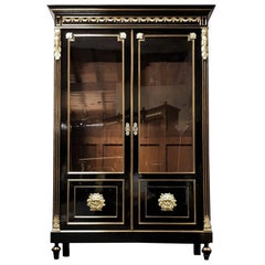 Big Vitrine Bookcase "the Strength of Hercules' Napoleon III, France, 1870