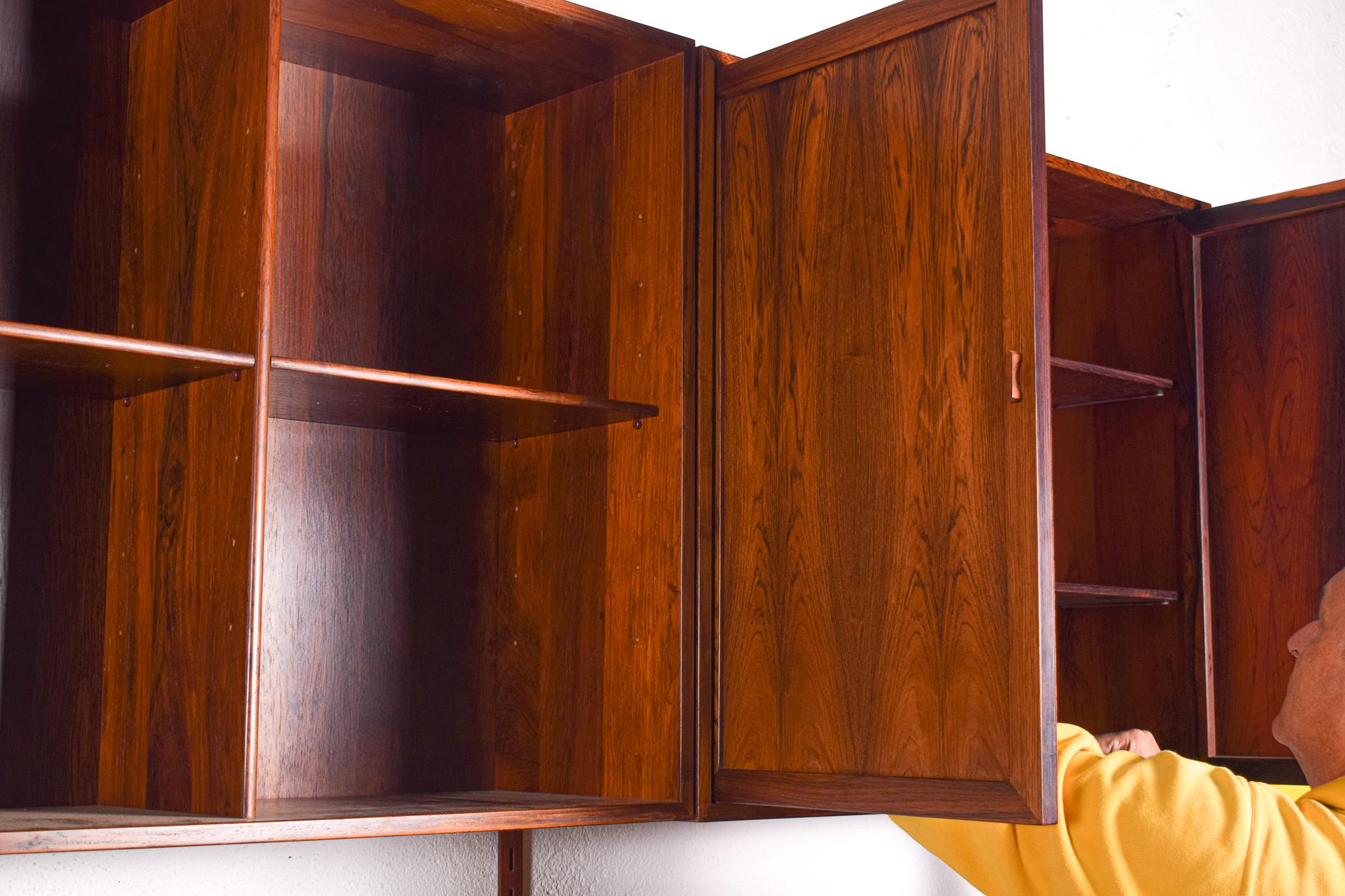 Big Wall Unit by Kai Kristiansen for FM Mobler in Rosewood, 1960 2