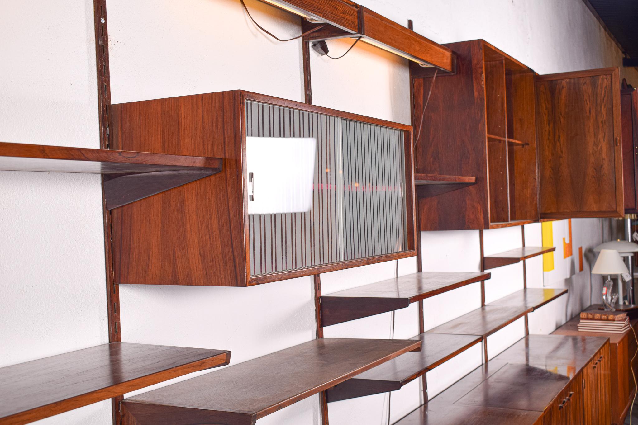 Big Wall Unit by Kai Kristiansen for FM Mobler in Rosewood, 1960 5