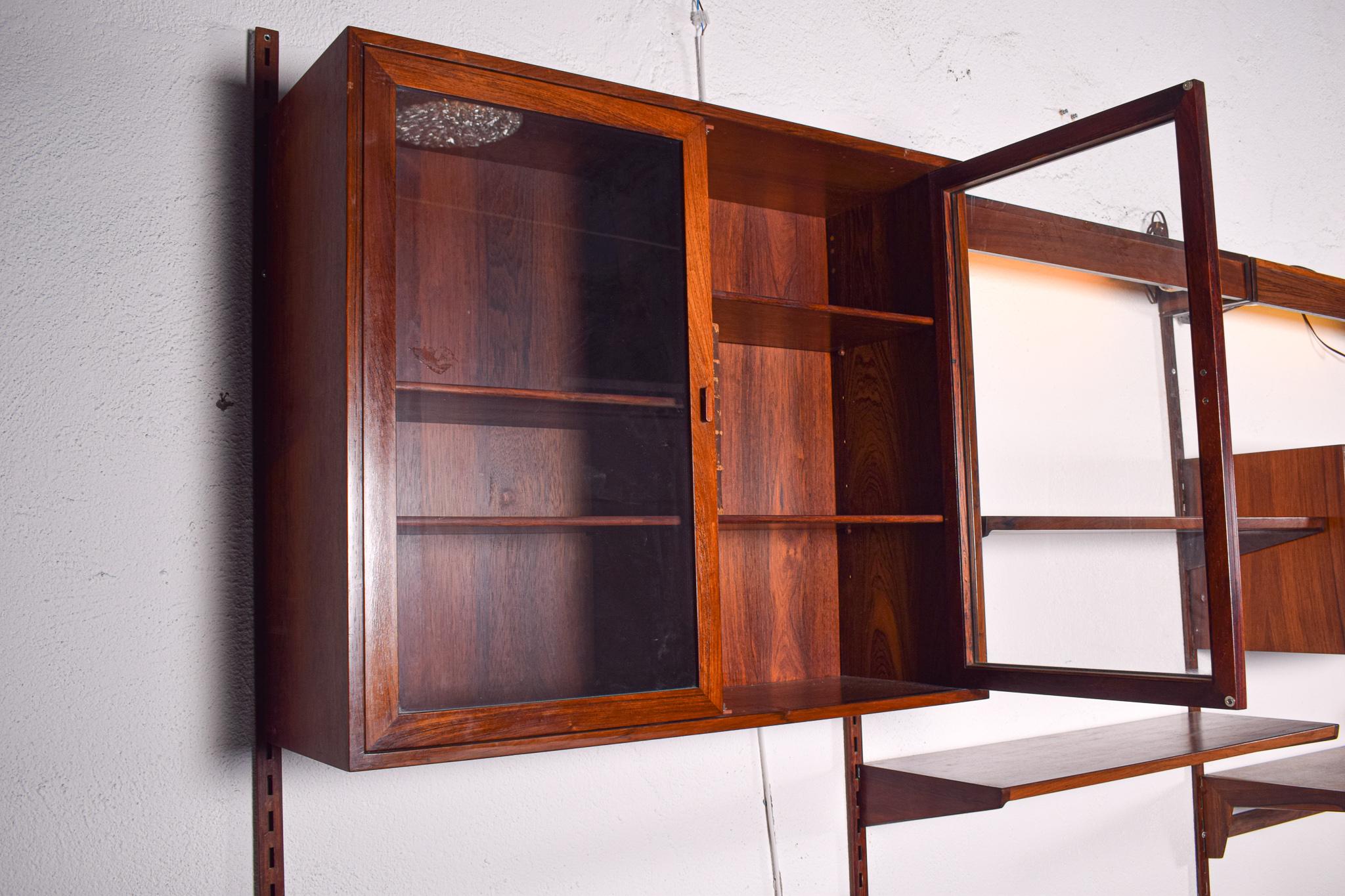 Big Wall Unit by Kai Kristiansen for FM Mobler in Rosewood, 1960 6