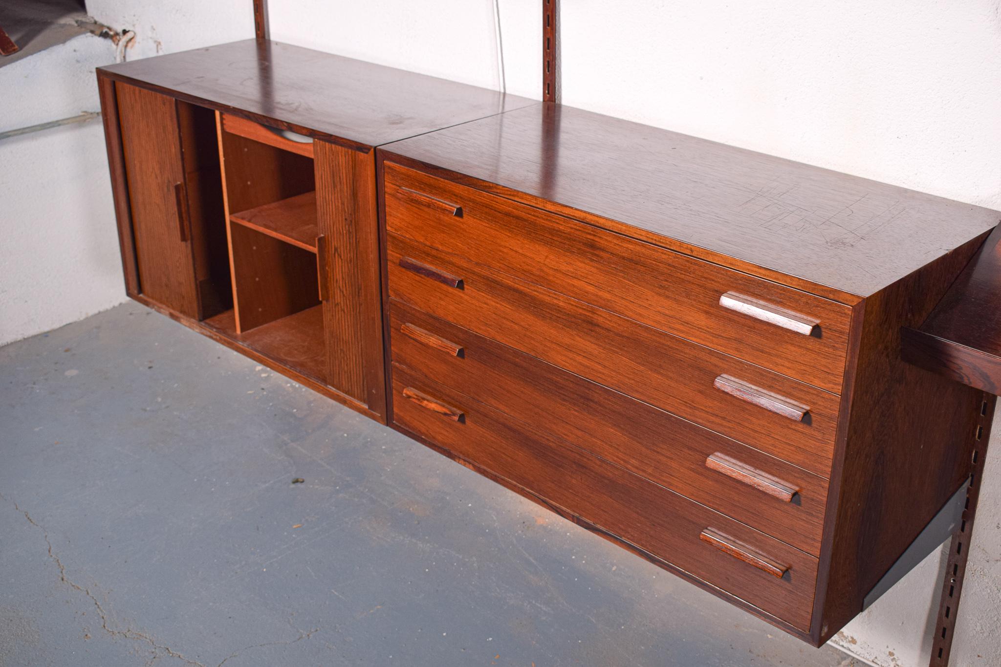 Big Wall Unit by Kai Kristiansen for FM Mobler in Rosewood, 1960 8