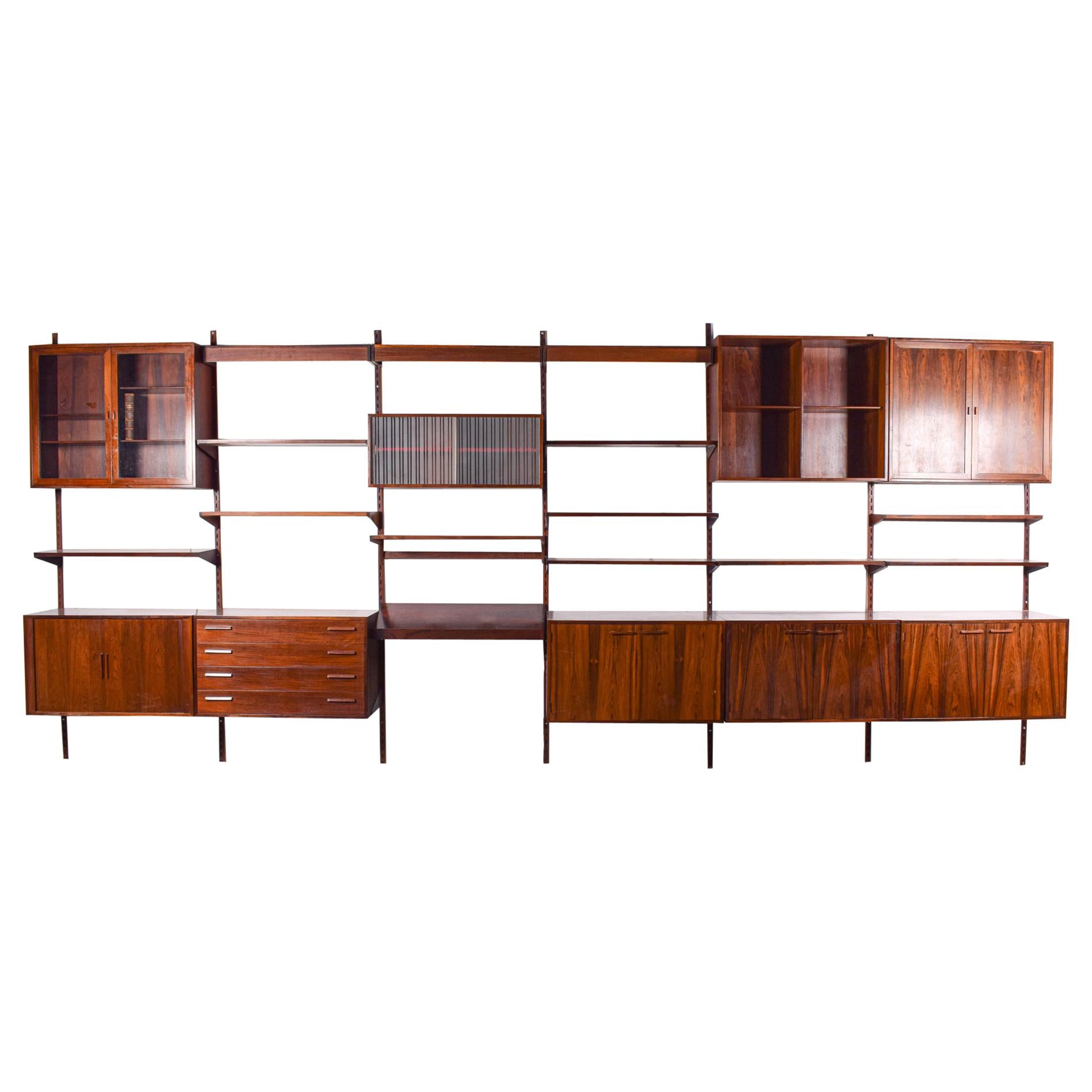Big Wall Unit by Kai Kristiansen for FM Mobler in Rosewood, 1960