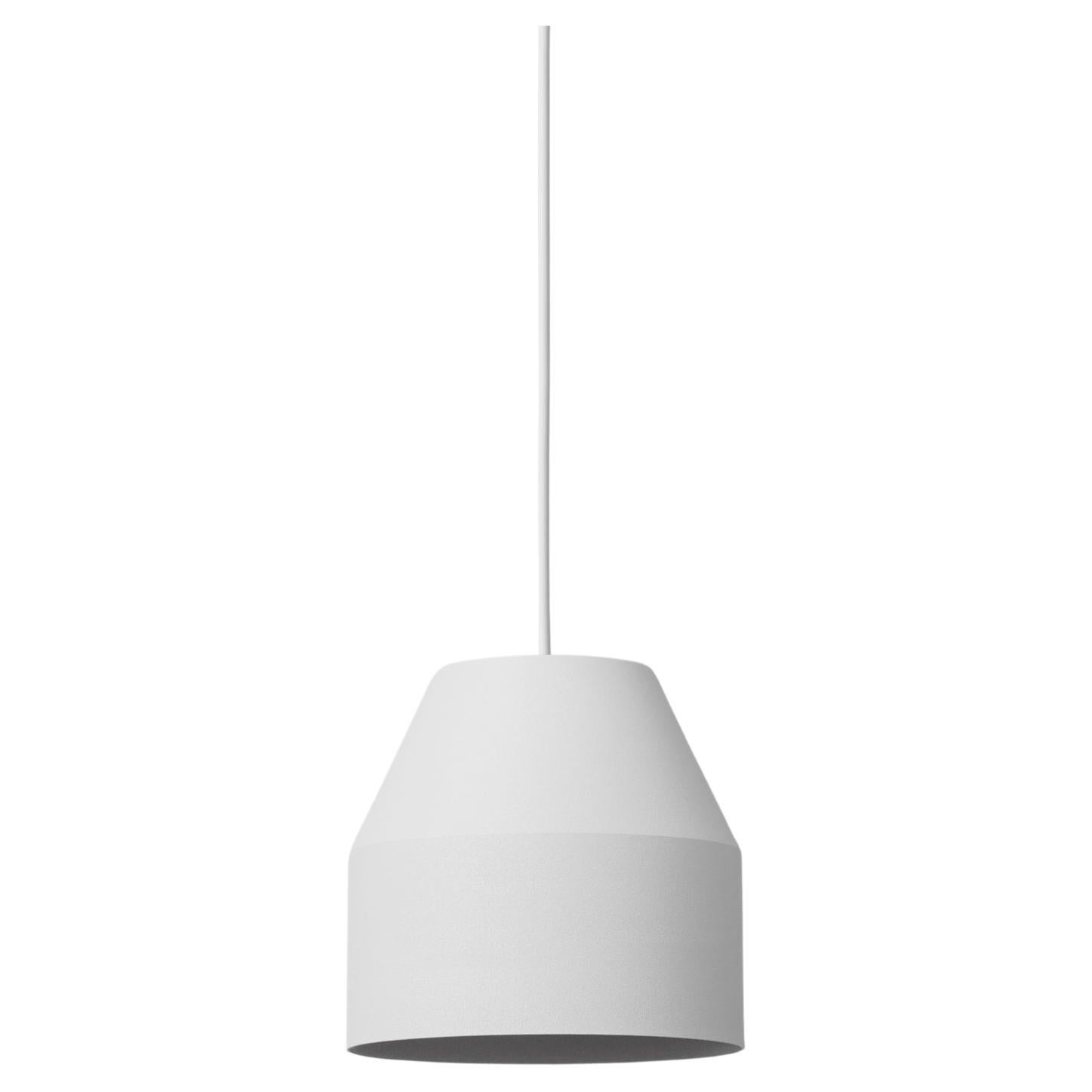 Big White Cap Pendant Lamp by +kouple For Sale